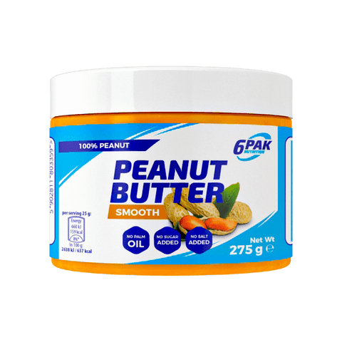 6PAK Nutrition - Peanut Butter Smooth (275g)