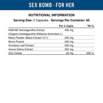 Applied Nutrition- Sex Bomb Libido Enhancer (120 capsules)- For Her